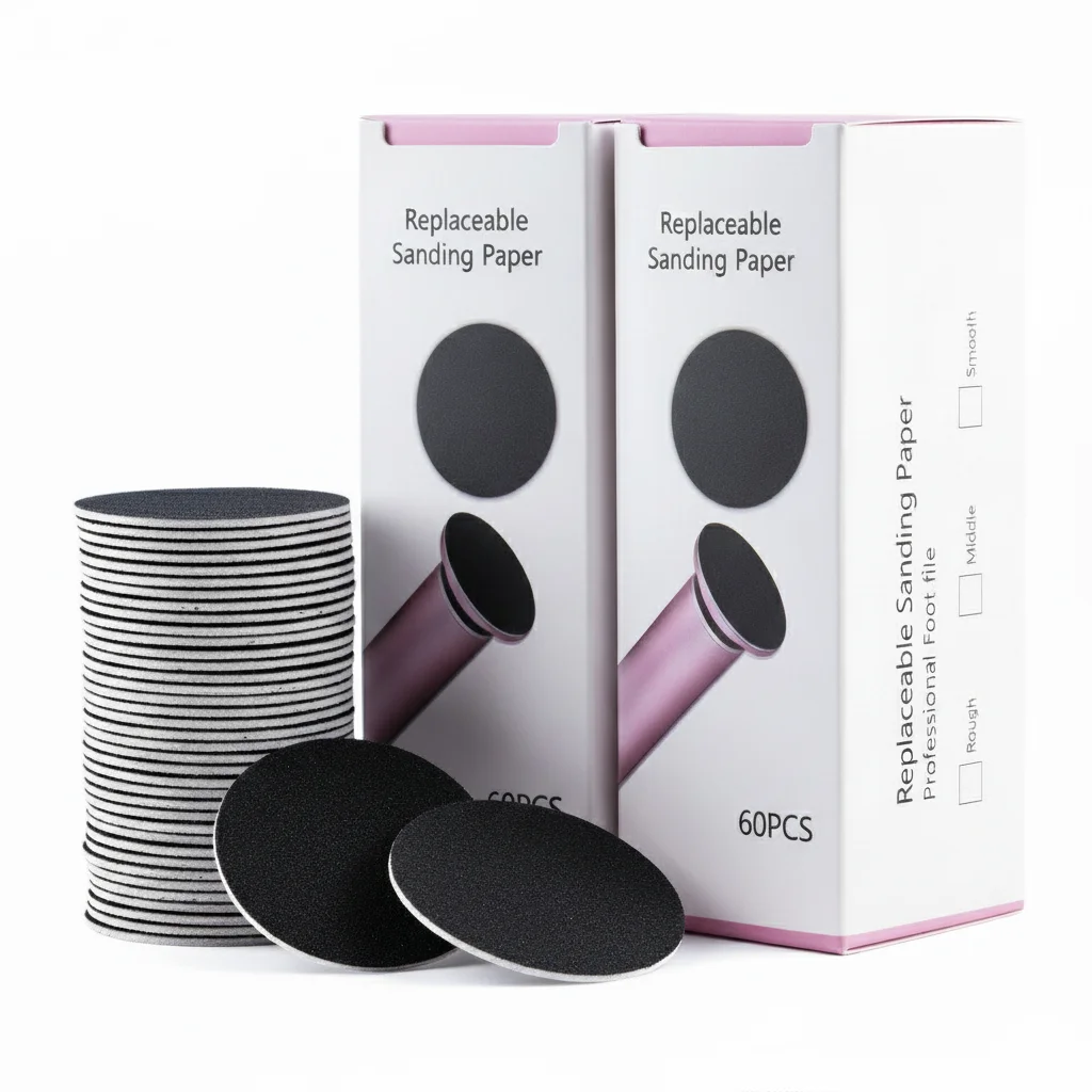 

60Pcs Mix Grit Foot File Sandpaper Discs 43mm Standard Size Replacement Pads For Electric Pedicure Machine Value Combo Set Remov