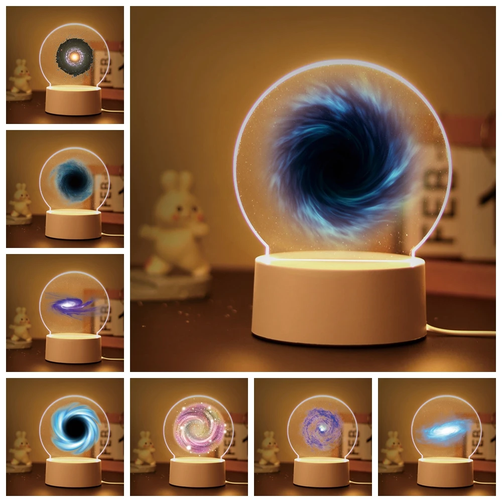 Black hole 3D Night Light Kids Toy Children\'S Room Decor Birthday Gift