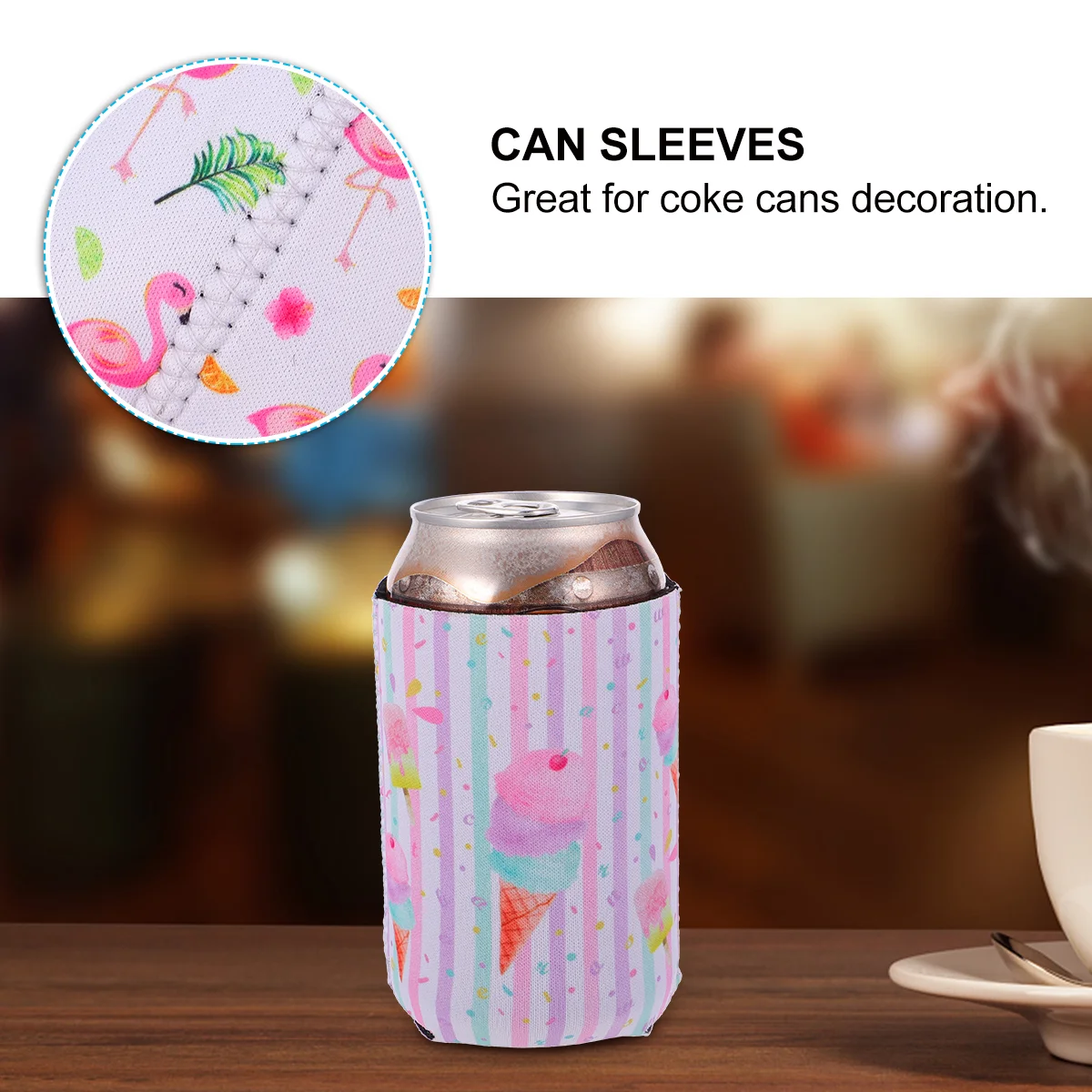 4 Pcs Beer Bottle Set Can Sleeves for Soda Drink Water Proof Wraps Reusable Neoprene Insulated