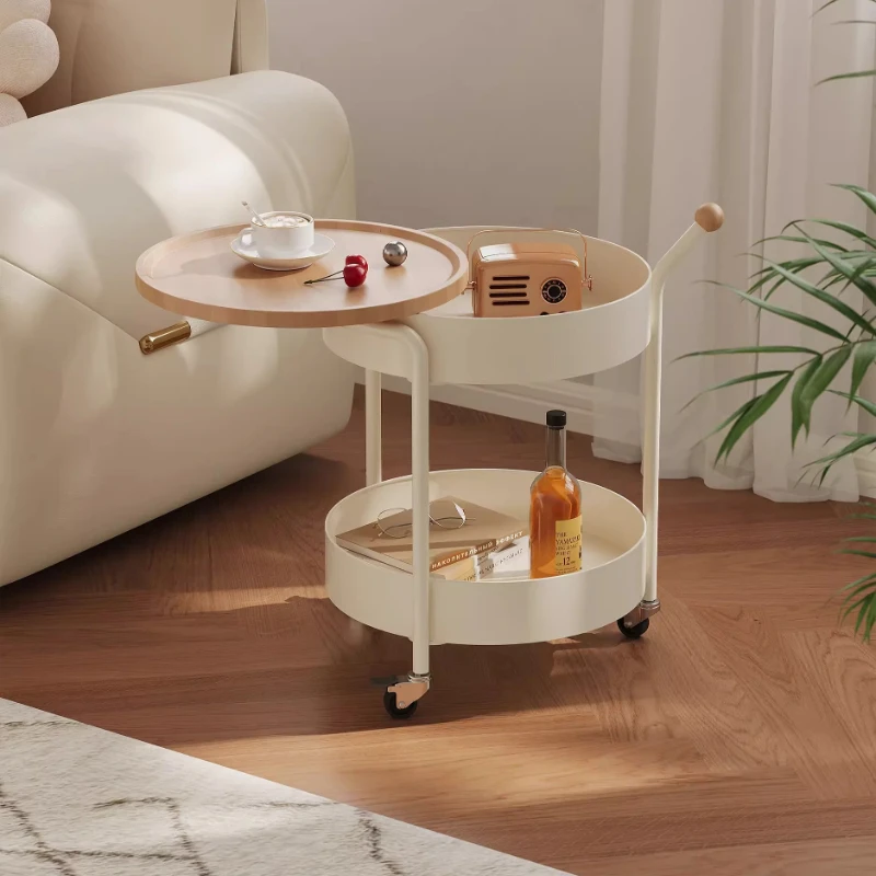 

Мягкий минималистичный приставной столик, кремовый торцевой столик для гостиной, современный декор стола с акцентом, небольшая компактная мебель