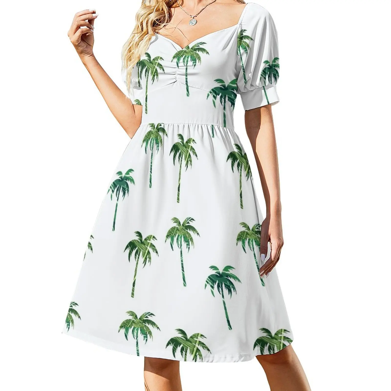 Green palm trees pack Sleeveless Dress Long dress dress dresses for official occasions evening dresses women