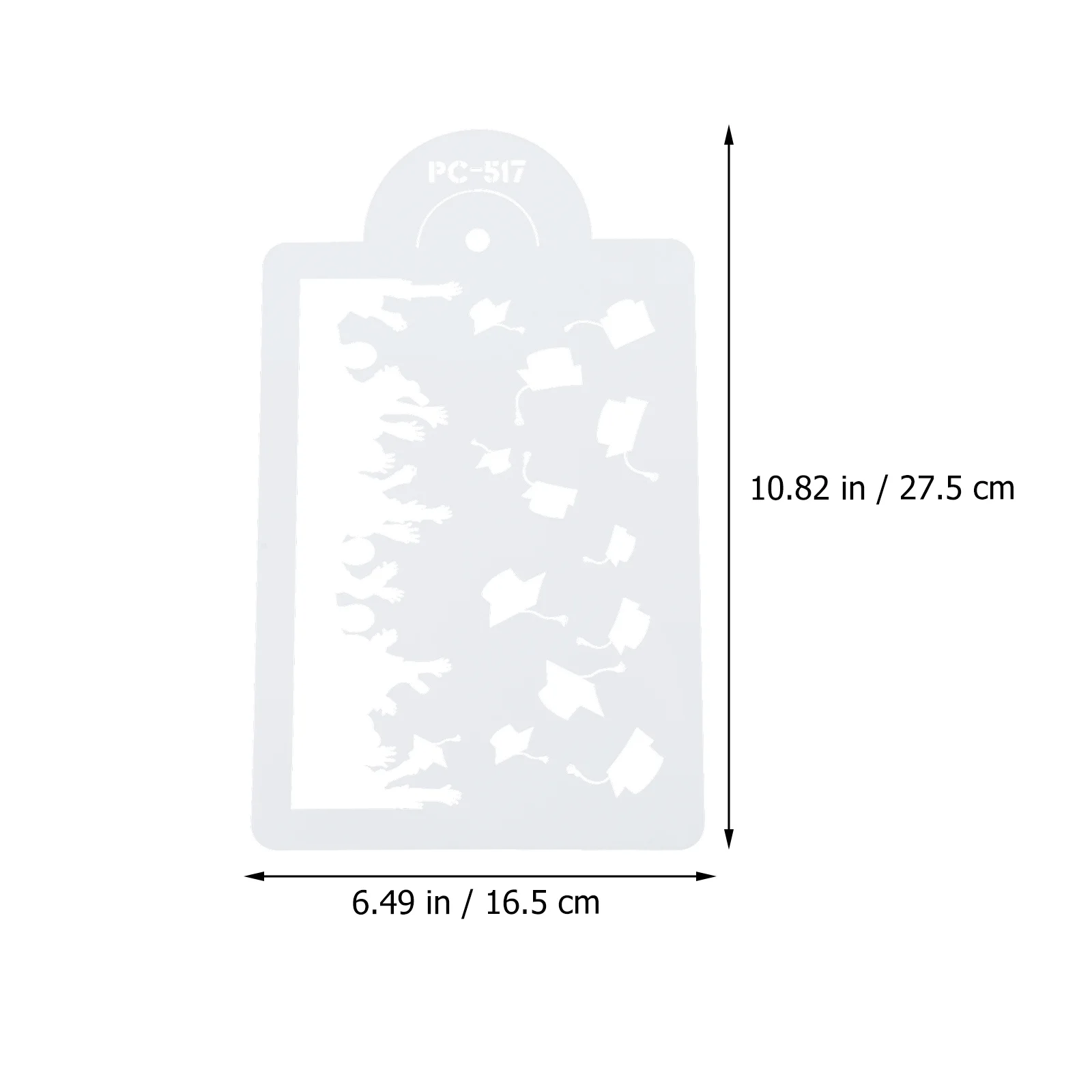 

2Pcs Cake Stencils Graduation Season Design Creative Practical Smooth Edges Safe Spray Cake Template Eid Party Supplies