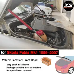 For Skoda Fabia MK1 6Y 1999-2007 Front Hood Bonnet Modify Gas Spring Struts Lift Support Shock Dampers Piston Prop Rods Absorber