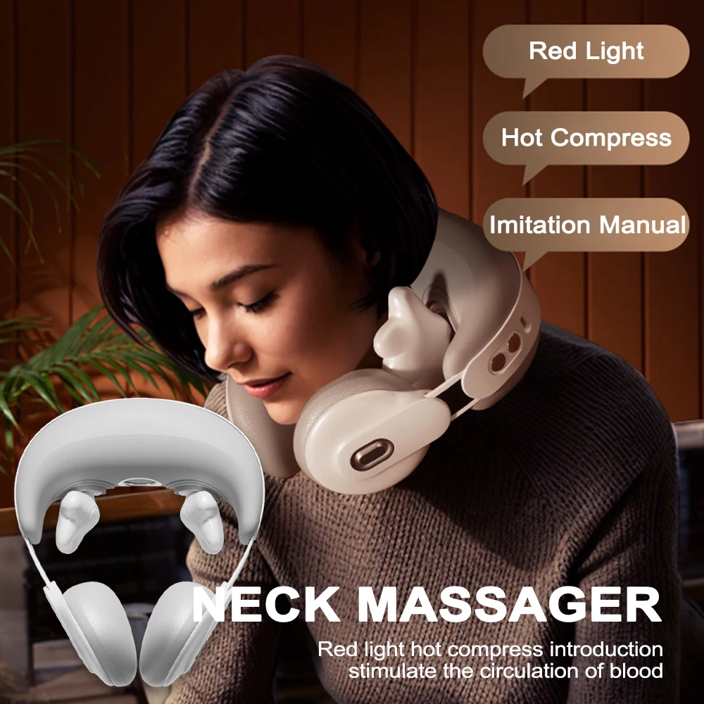 

Smart Infrared Heat Cervical Massager Electric Neck Massager Muscle Relaxation Kneading Massage Shawl Improve Blood Circulation