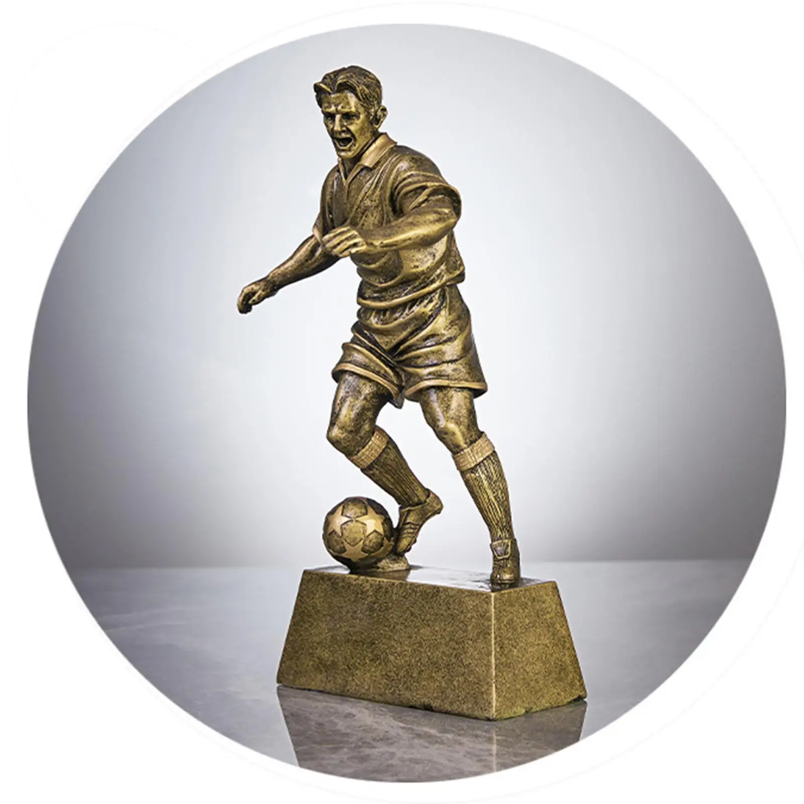 Football Player Statue, Table Decoration, Table Ornament, Trophy, Award for The Fireplace