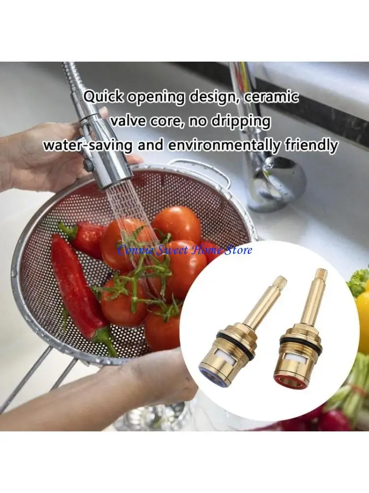 LXAF القطرات مقاومة صنبور صمامات استبدال النحاس السيراميك الجذعية خراطيش القرص للحمام الماء الساخن البارد المطبخ الحنفية #1