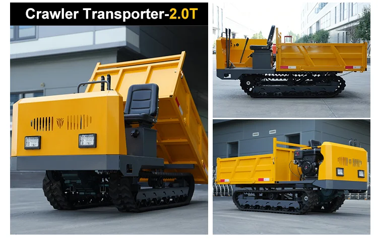 Maßgefertigtes, langlebiges 5-Tonnen-Raupentransportfahrzeug, Raupentransporter, Schwerlast-Gummiketten, CE-zertifiziert – Detail 5