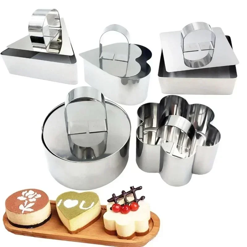 

Metal Mini Cookie Cutter Geometric Forms for Cookies Set Easy Press Pastry Fondant Biscuit Baking Mold Cake Tool