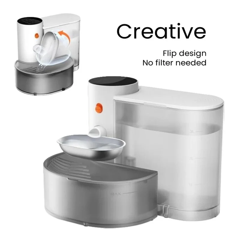 

Original Puppy Dump Fountain 3l Cordless Rechargeable Waterer Novelty Gravity Water Dispenser No Filter Needed for Drinking