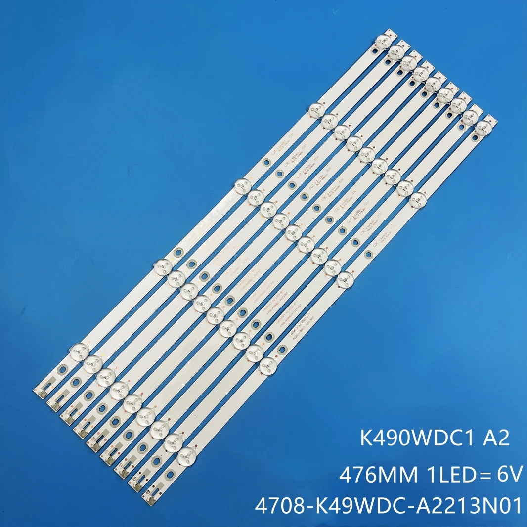 

9pcs/lot LED backlight strip for 49BDL3056Q 49U5070 K490WDC1 A2 4708-K49WDC-A2213N01 5lamps 4708-K49WDC-A3113N01