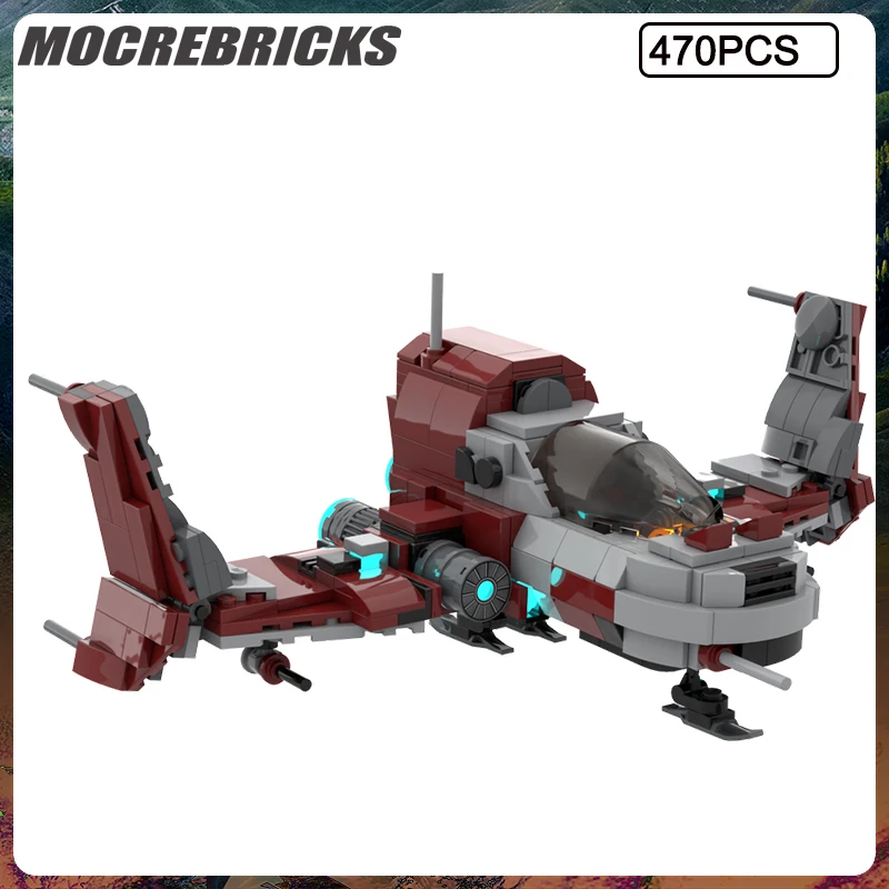 MOC Space War Series RADIANT PILLAR BC1 Warship Model Assembling Building Blocks Sets Mini Children's Toys Bricks Holiday Gifts