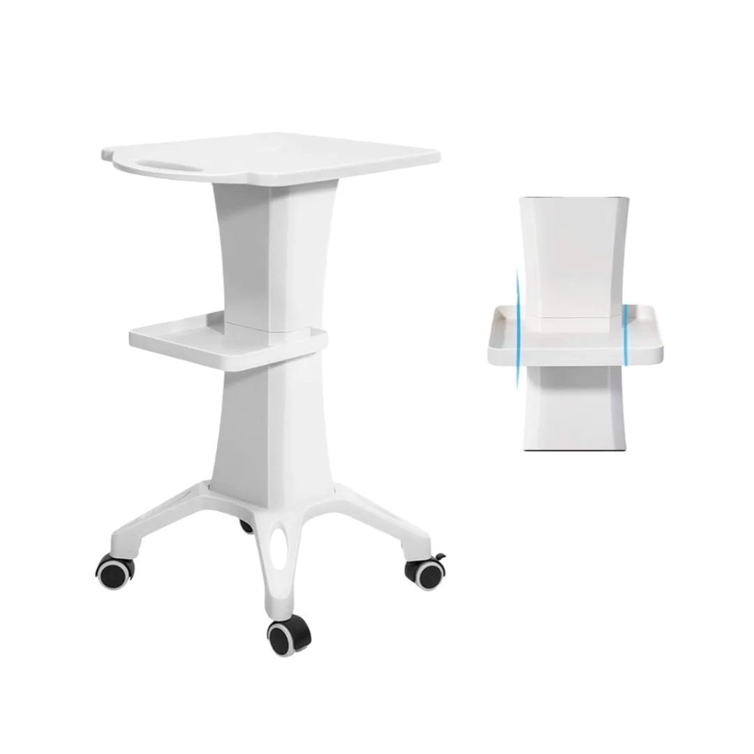 Salon Trolley Cart ABS Material Mobile Trolley Stand Medical Rolling Cart For Ultrasonic Cavitation RF Machine Manicure Shelf