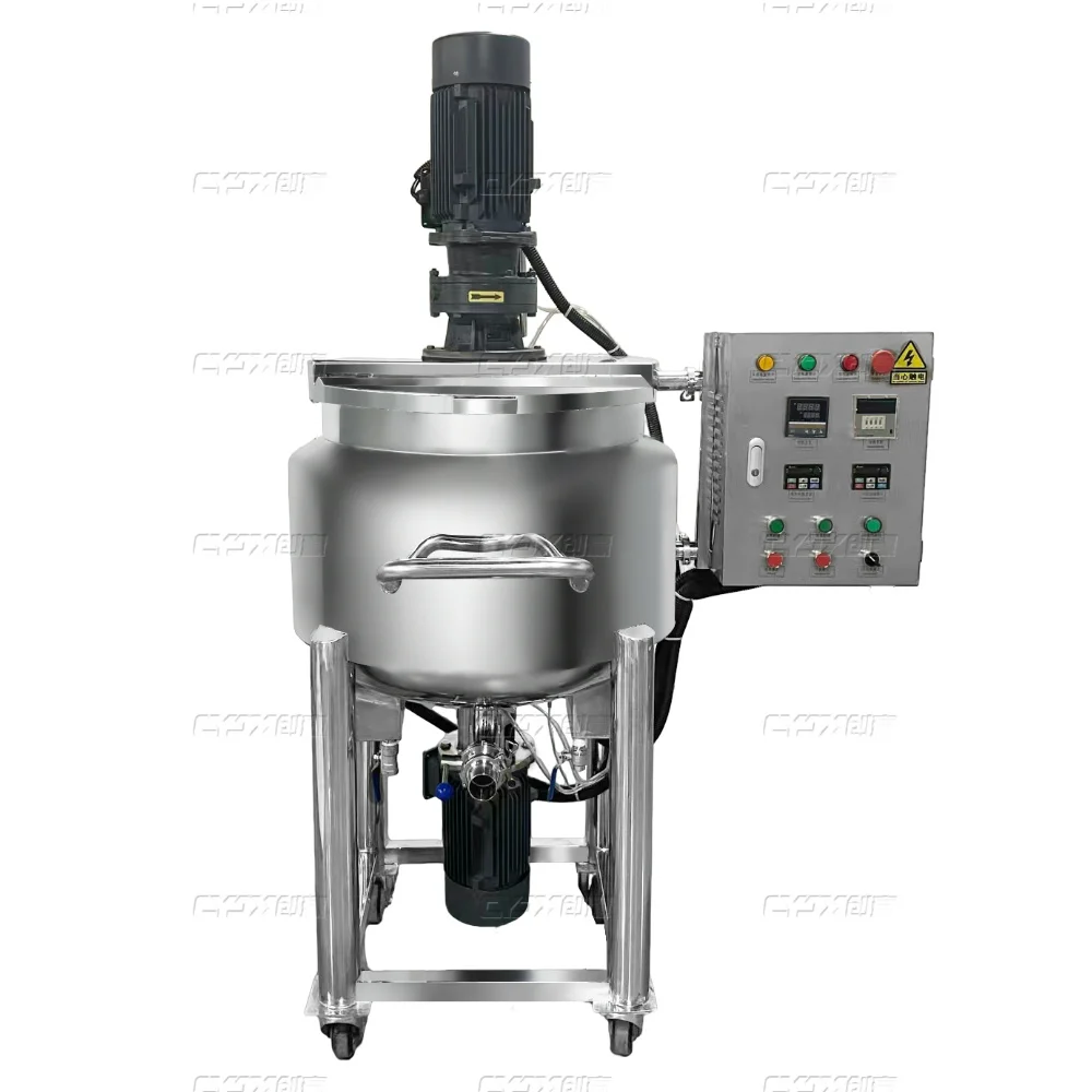 

CYJX 50L Electric Heating Mixing Tank Gelatin Melting Tank with Homogenizer High Shear Mixer Industrial Mixer with Heater