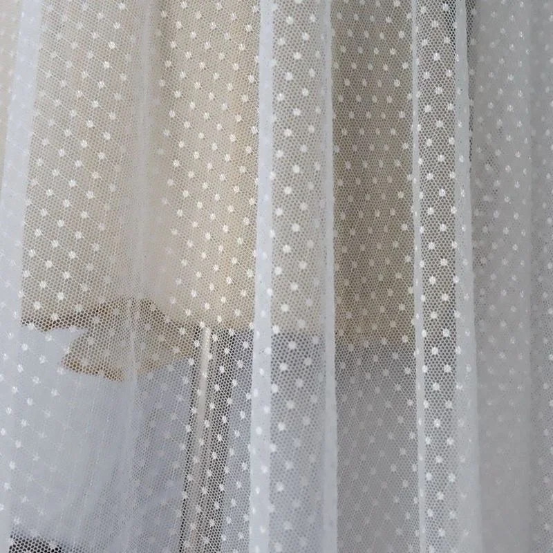 6 Meters 150CM Wide High Quality Mesh Grid Dot Stretch Fabric Fabric Handmade DIY Clothing Accessories Tulle Fabrics