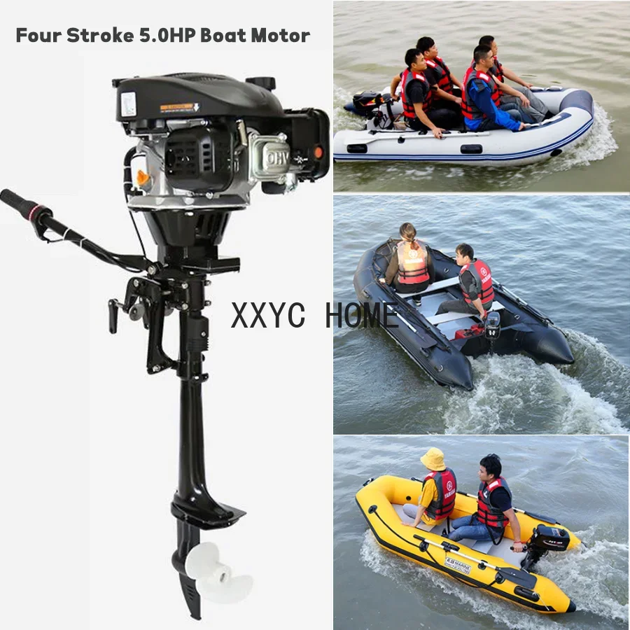 Factory Outlets Four Stroke Gasoline Outboards 4.0HP-20.0HP Petrol Marine Motor Boat Engine for Boat Canoe Outboards Propeller