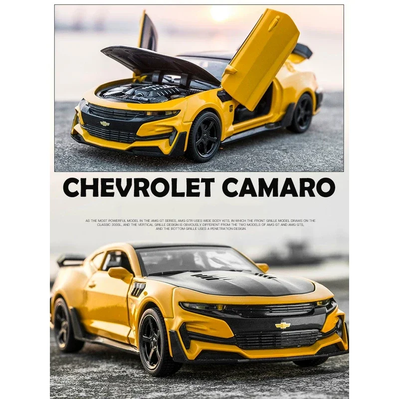 Halolo 1:32 Chevrolet Camaro Diecasts pojazdy zabawkowe szybka i wściekła kolekcja modeli samochodów samochody zabawkowe dla dzieci prezent A324