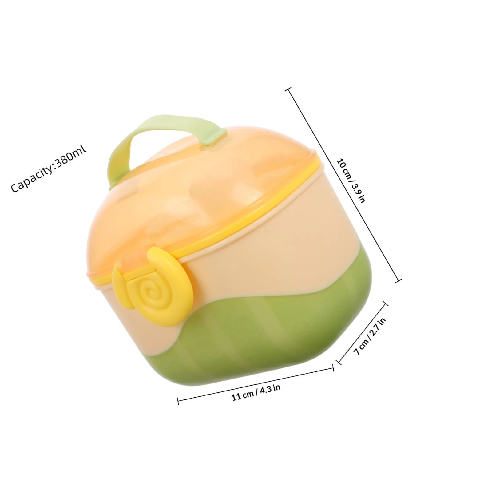 Baby Milk Powder Dispenser Portable Formula Container Multi Compartment Sealed Food Storage Box for Travel