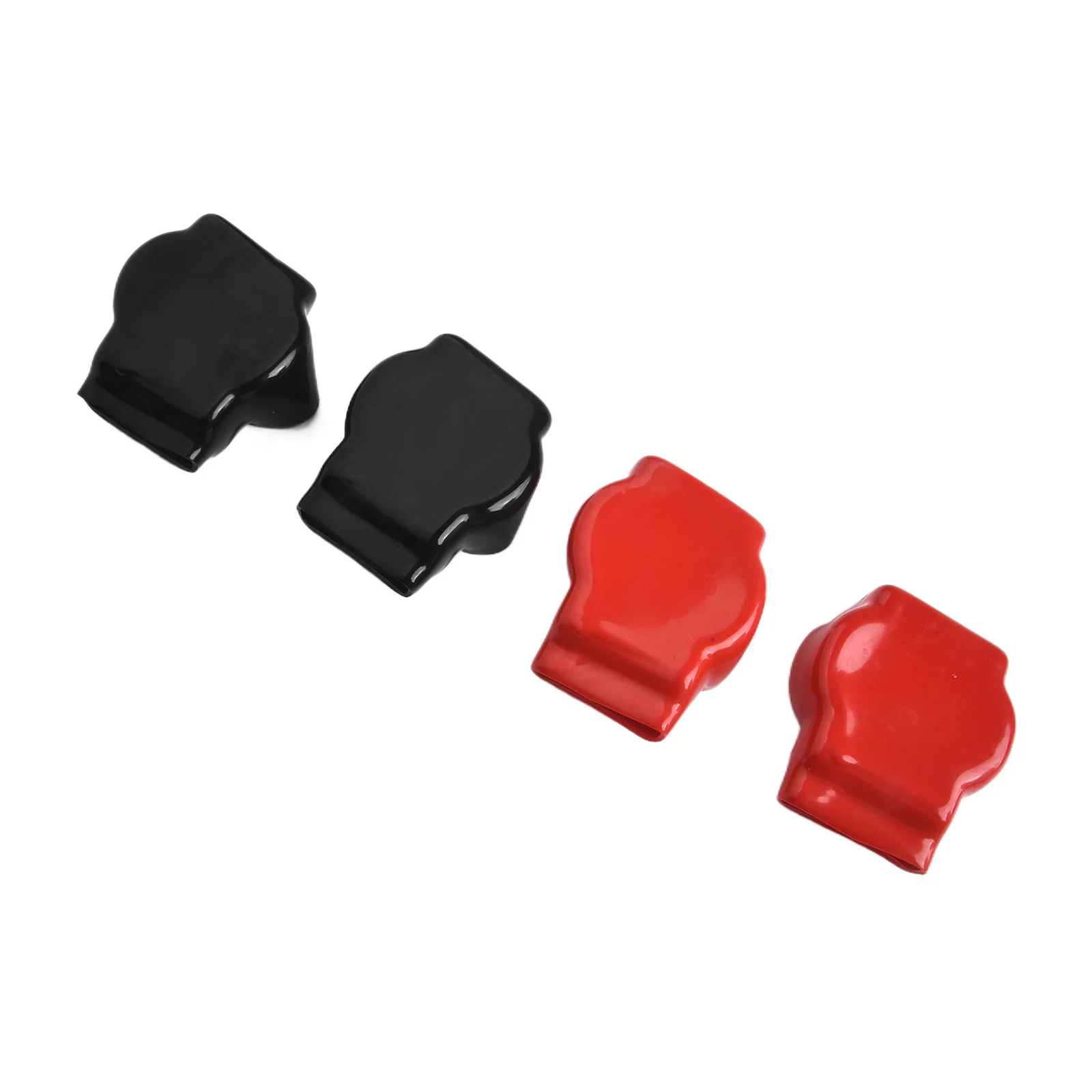 4PCS Battery Terminal Rubber Covers Fits For Car Vehicles for rv Boat Red & Black PVC Cap For Positive And Negative
