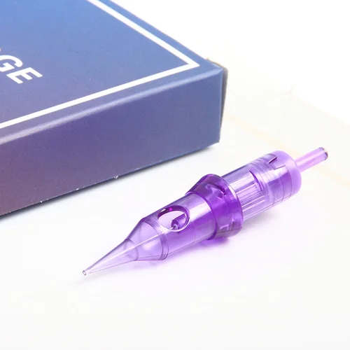 Imagen 2 del producto Agujas de tatuaje 50 Uds 1RL 0,18/0,25/0,35 MM tatuaje desechable Pro cartucho aguja revestimiento redondo para maquillaje Microblading de cejas