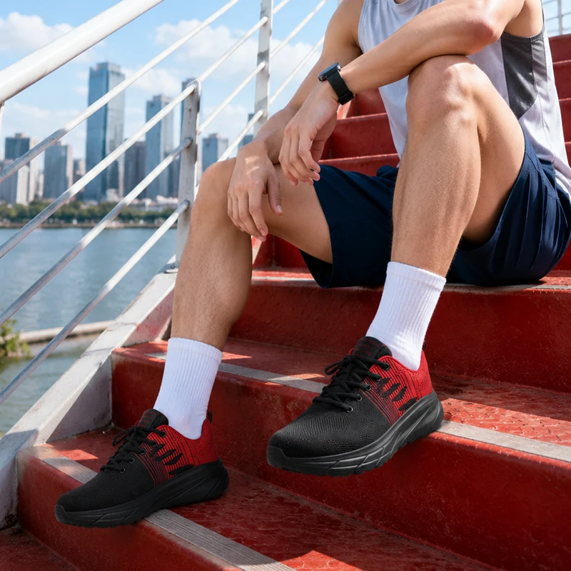 Men's Wide Barefoot Shoes New Fashion Outdoor Running Sneakers Minimalist Large Trendy Mesh Casual Walking Shoes Hot Selling