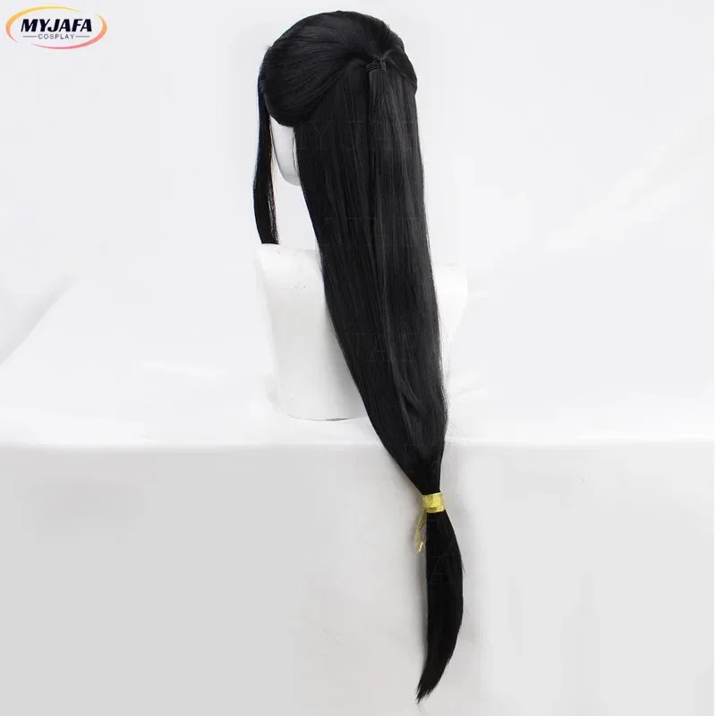 2025 Guangyao شعر مستعار جين قوانغ ياو مو داو زو شي تأثيري الصينية العتيقة طويلة سوداء مقاومة للحرارة الشعر أنيمي الباروكات + واي فاي
