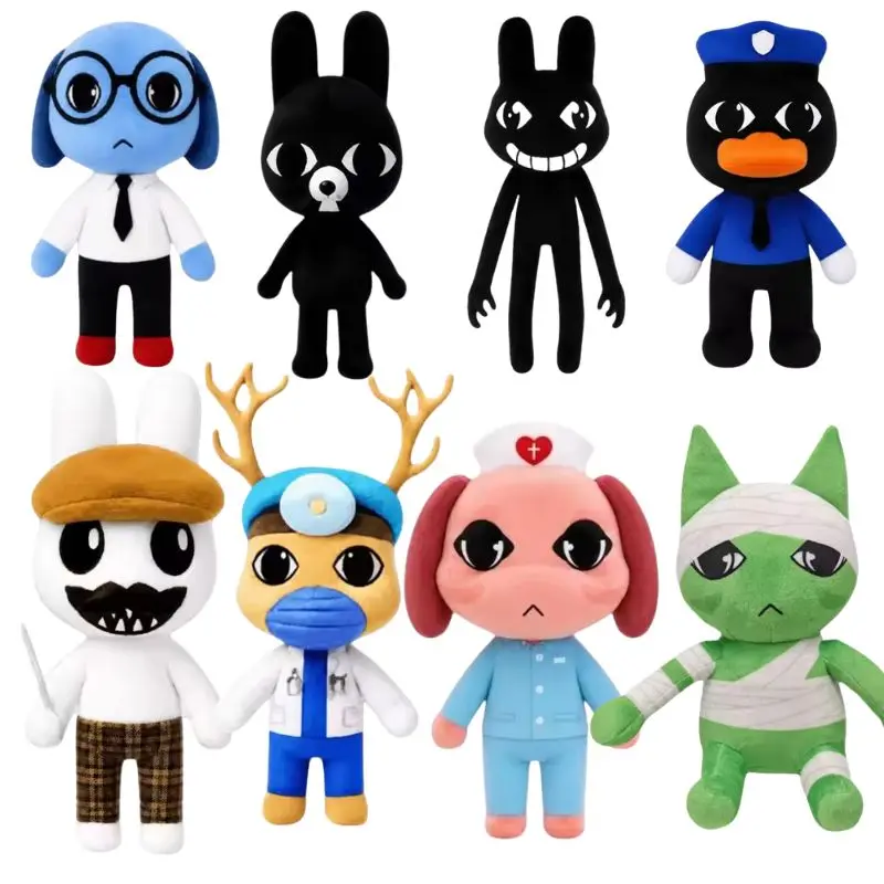 2026 Hot New Animal Hospital Plush Doll Game Merchandise Creative Plush Toy Horror Ornament Collection Gift For Game Fans