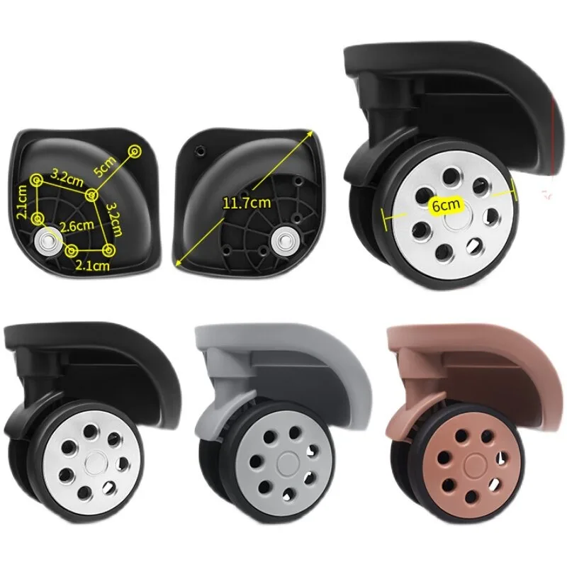 Swivel Suitcase Caster Wheel Silent Replacement Roller for Woodpecker Trolley Luggage Repair Accessory