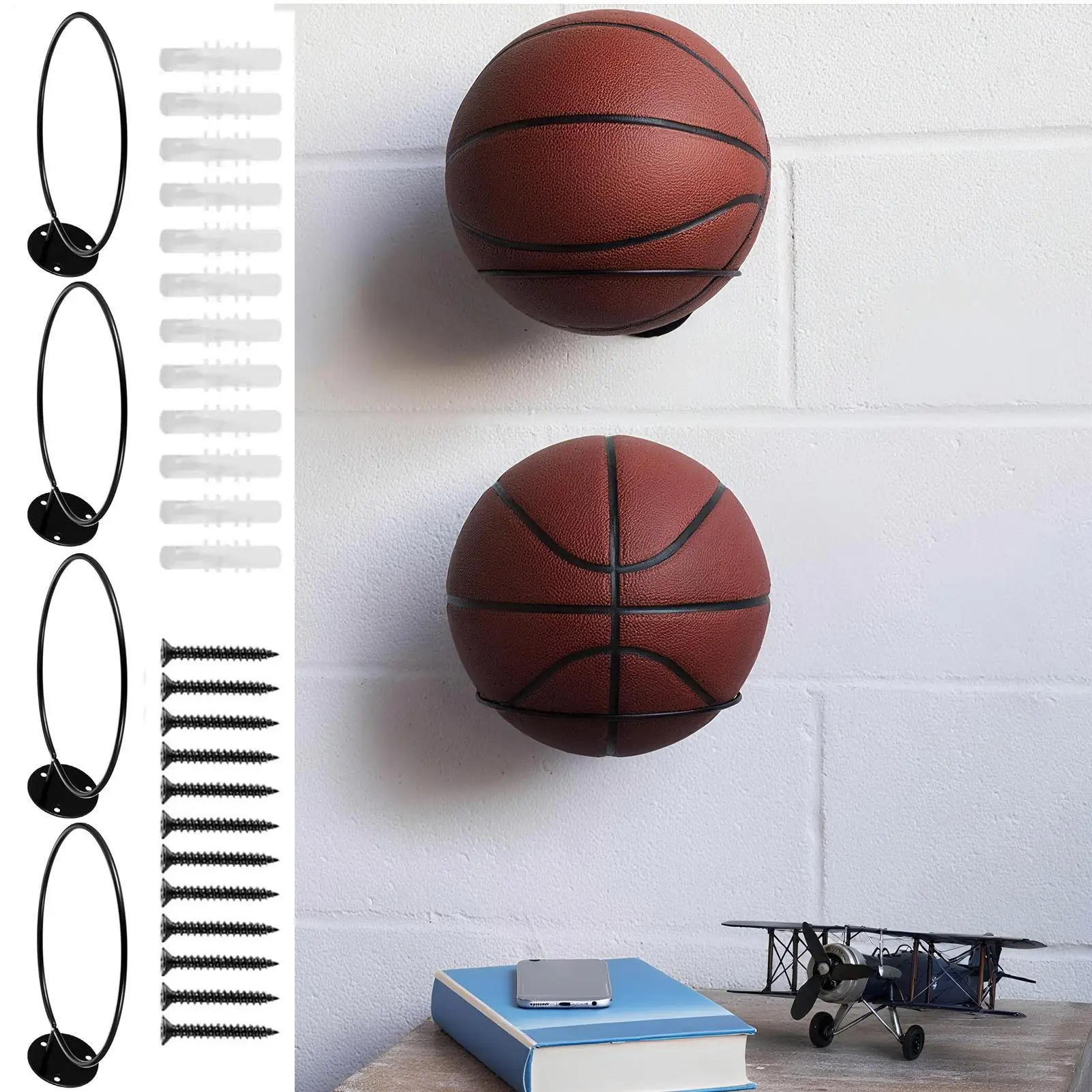 Wall Ball Holder Me…