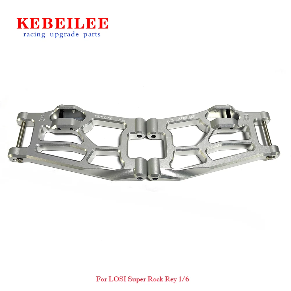 KEBEILEE CNC Alu7075 Front Lower Suspension Arms For LOSI Super Rock Rey 1/6 8S