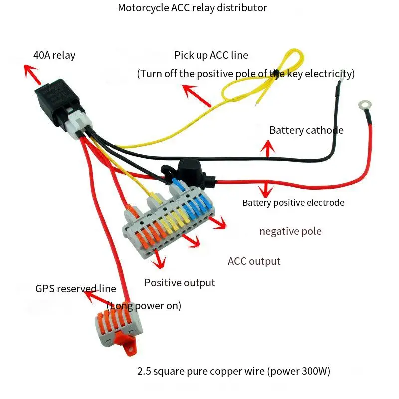modificacao-do-rele-distribuidor-de-gps-para-bateria-acc-de-motocicleta-scooter-com-grupo-de-linhas-de-farol-de-motocicleta