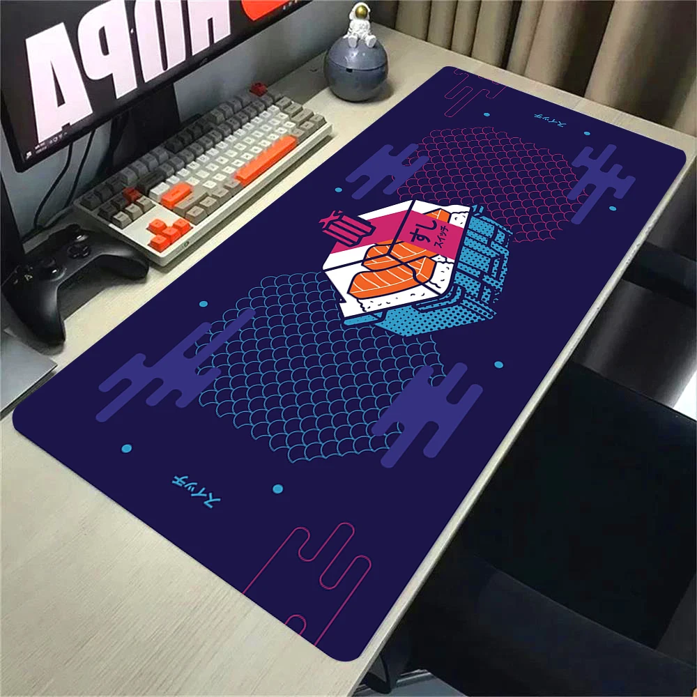 Computer Table Rubber 900x400 Mouse Mats Switch Blue Mouse Pad Sushi Suitchi Deskmat Gamer Keyboard Mousepad Gaming Accessories