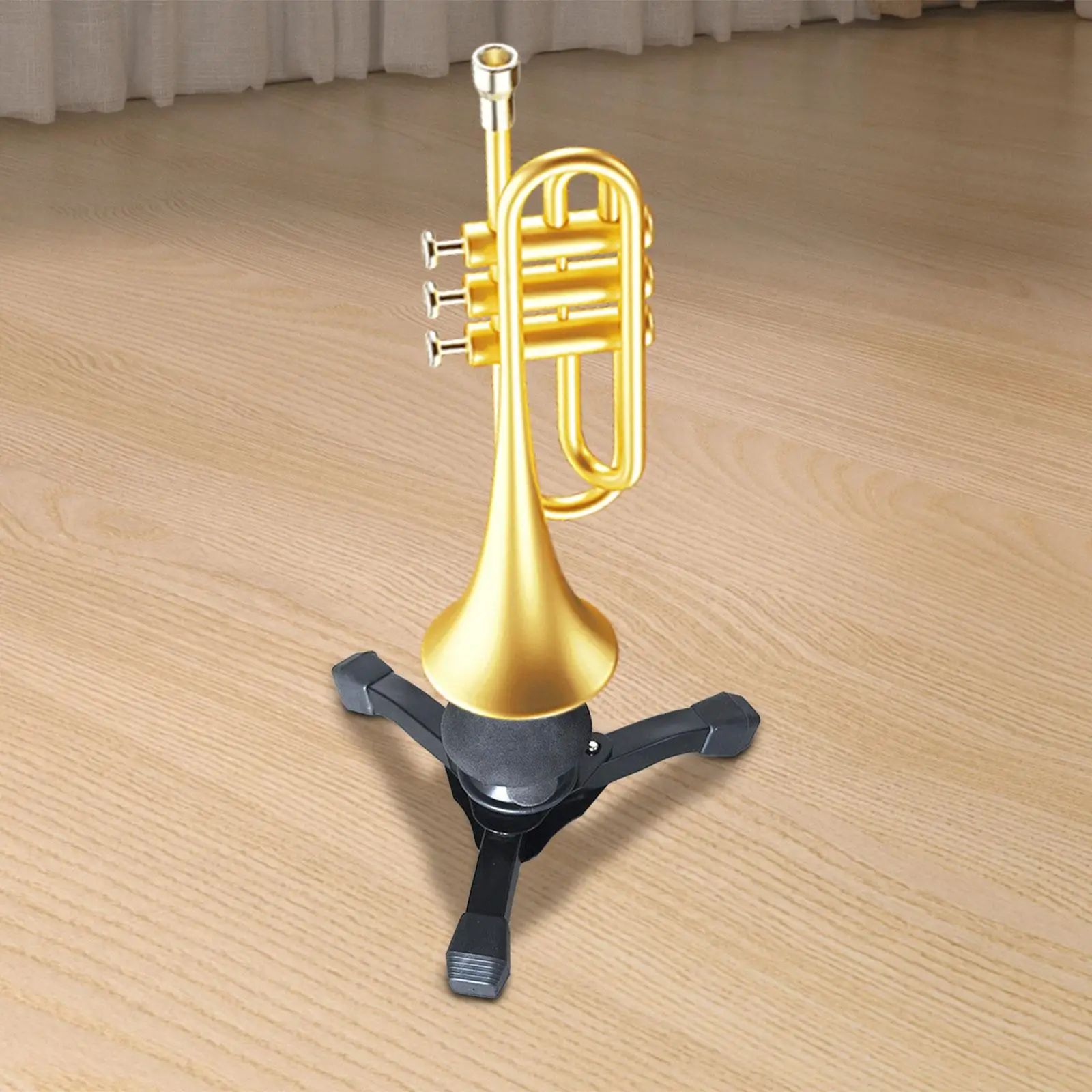 Trumpet Support Sax Folding Holder Easy to Use Portable Easy to Install Multipurpose Brass Instrument Stand for Flute Oboe
