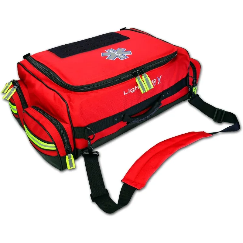 Medic First Responder EMT Trauma Bag Stocked First Aid Trauma Fill Kit D (RED)