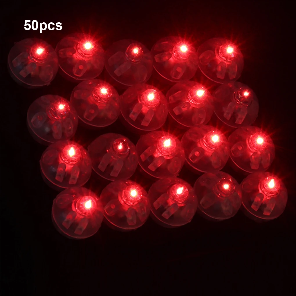 50pieces Pink Led Lights For Balloons And Lanterns Waterproof And Super Bright Paper Lantern Lamps