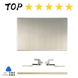 NEW Metal Case For Asus VivoBook S510U A510 A510U X510 F510U S510 F510 LCD Back Cover Hinges Laptop Housing Case Gold