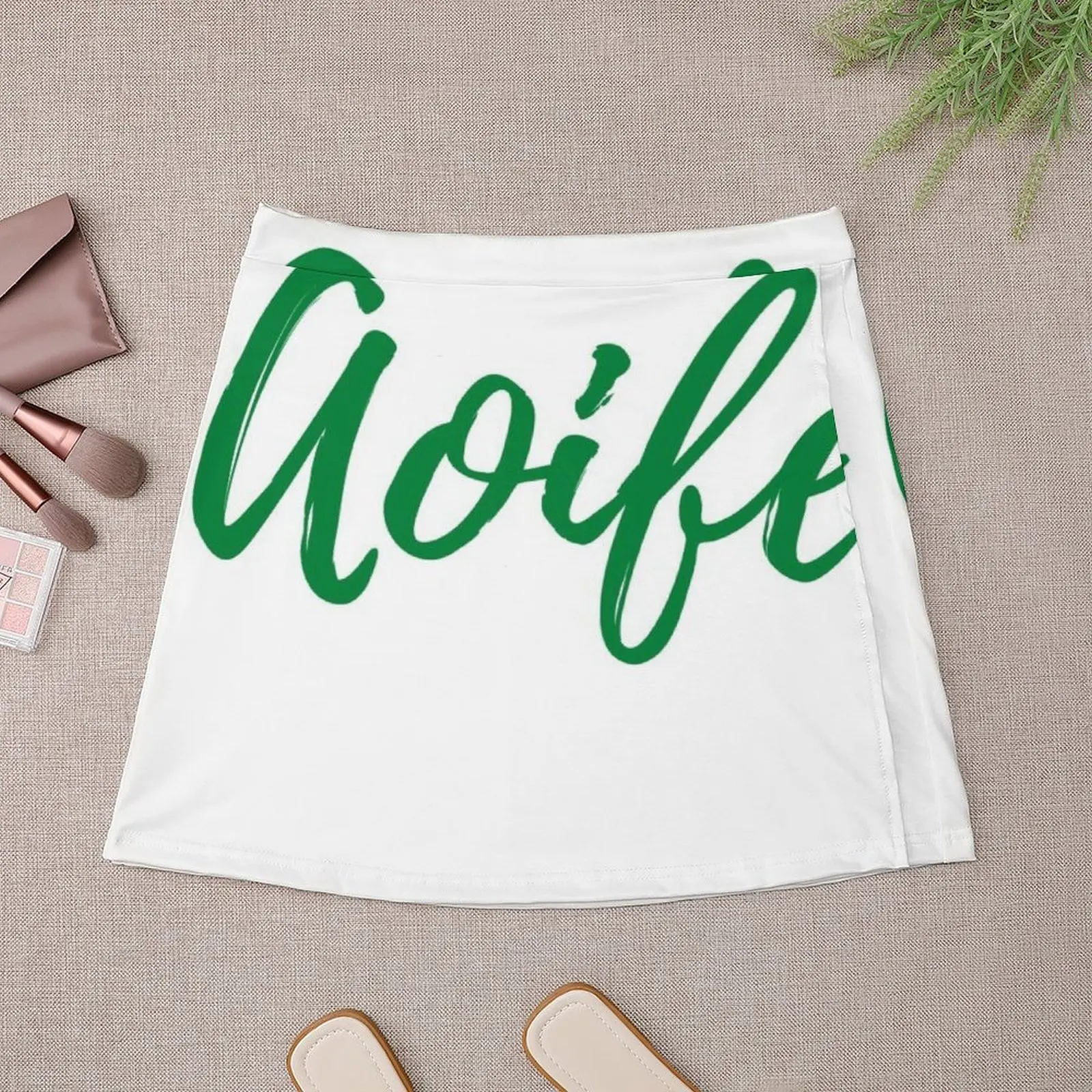 Aoife name Irish Girls girls names in green, perfect gift for Aoife! Mini Skirt Clothing female Mini Skirt