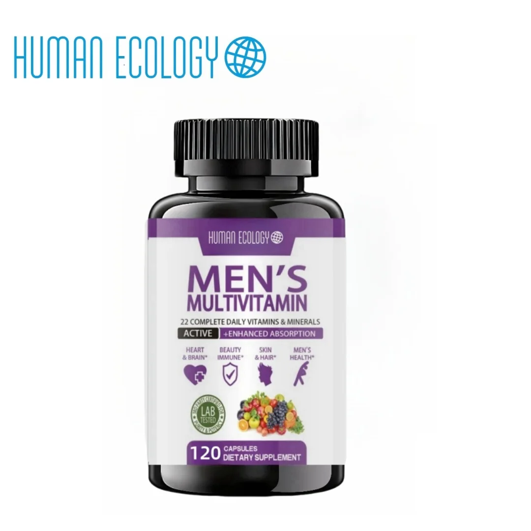 

Human Ecology Men's Daily Multivitamin Capsules Support Healthy Muscle Function, Body Energy, And Immune Health