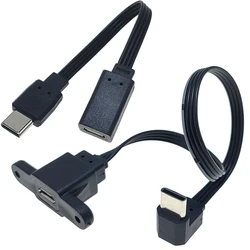 10CM 20CM Up angle Micro USB Female to USBC male Cable 90 degree MicroUSB to USB Type C male Cable Sync Data charge