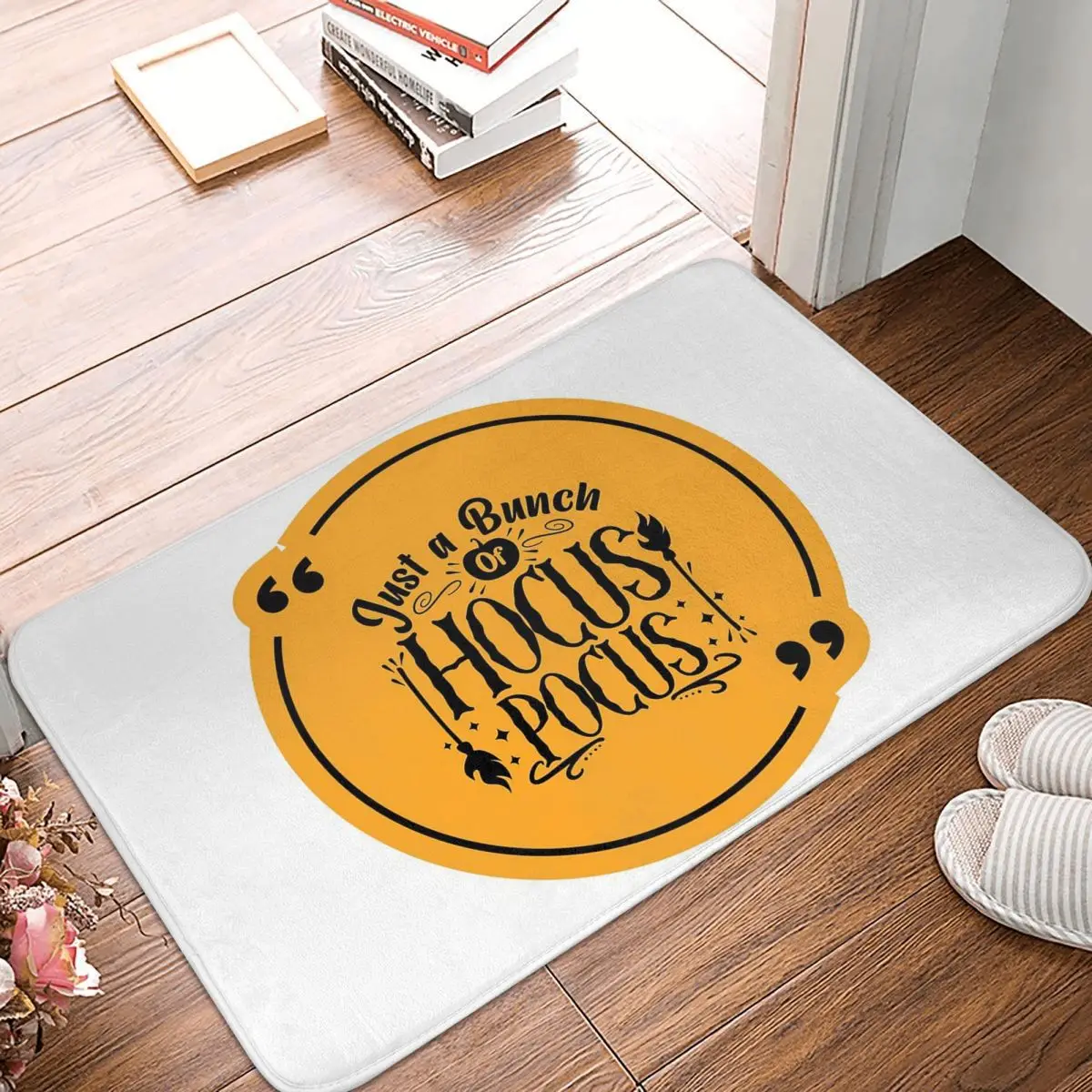 Hocus Pocus Doormat Rug Carpet Mat Footpad Polyester Anti-slip Water Oil Proof Front Room Corridor Kitchen Bedroom Balcony
