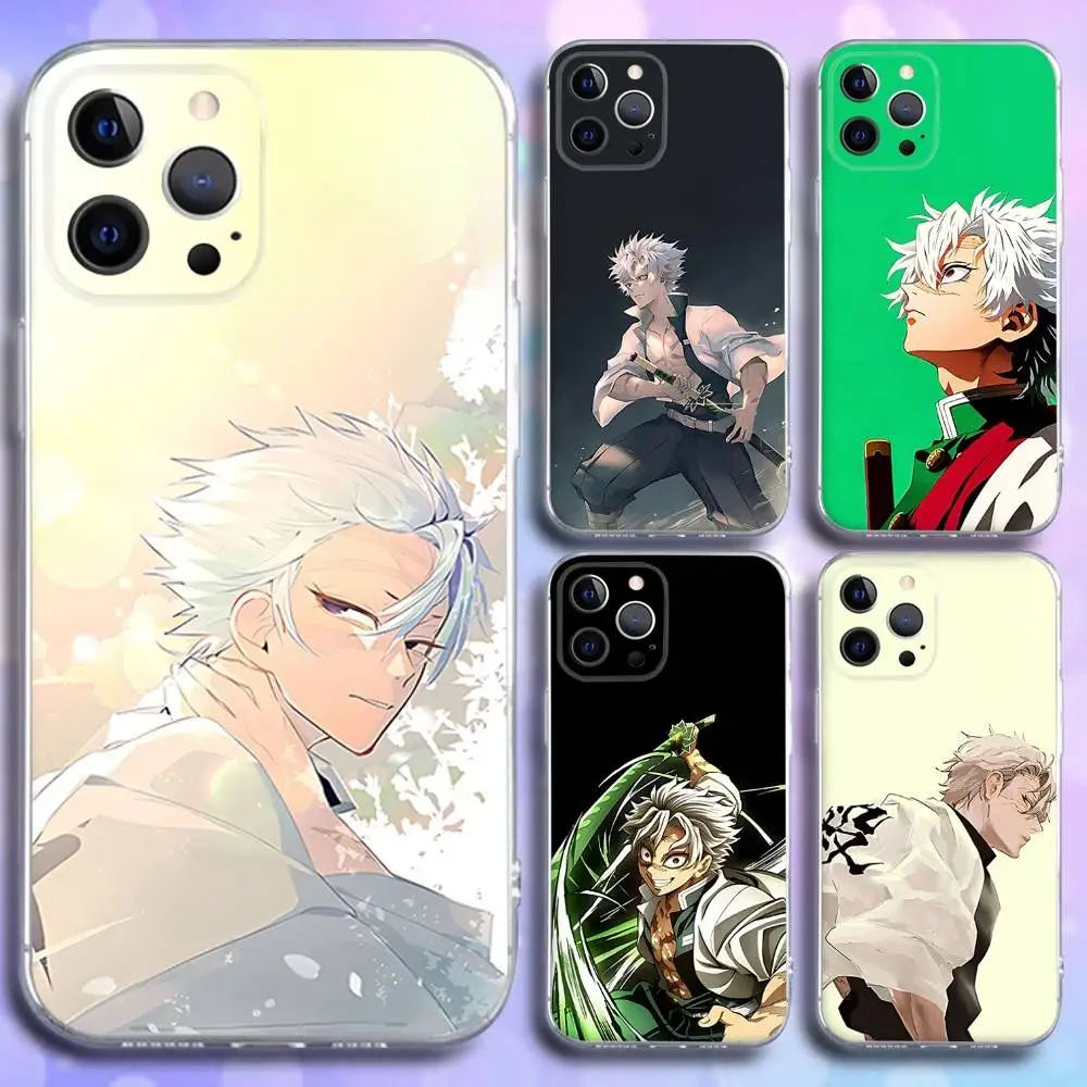

S-Sanemi Anime Shinazugawa Phone Case For iPhone 17,16,15,14,13,12,11 Pro,Max,Plus,X,XS,XR,SE4,E Mini Transparent Soft Cover