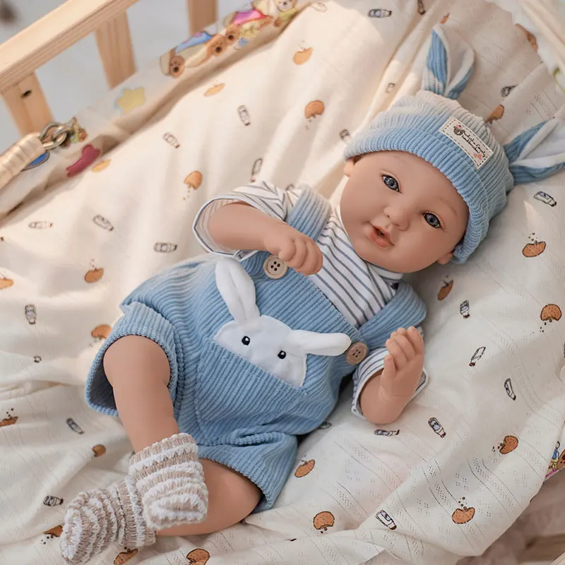 18inch Large Realistic Reborn Doll with Cute Doll Clothes Soft Body Baby Doll Real Life Baby Dolls with Accessories Girls Gifts