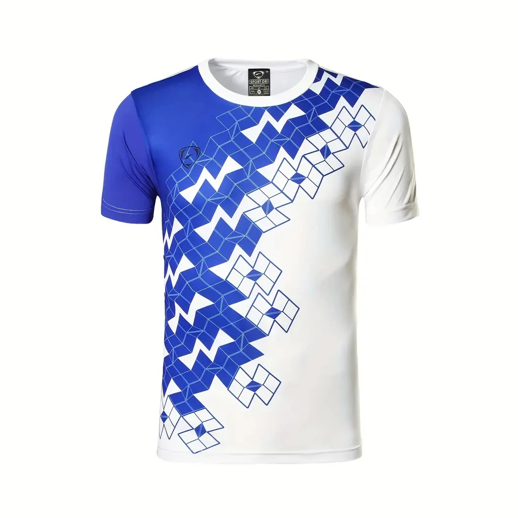 Casual Fitness Clothes T-Shirt Summer Short Sleeve Men's T Shirt Fashion Print Street Overszied Clothing Outdoor Sportwear