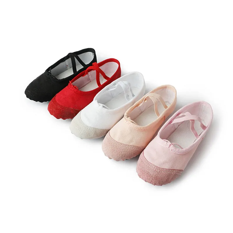 Baby Dance Shoes Children Practise Ballerina Shoes Canvas Soft Sole Ballerina Ballet Dance Slippers Shoes Woman Girl Dance Shoes