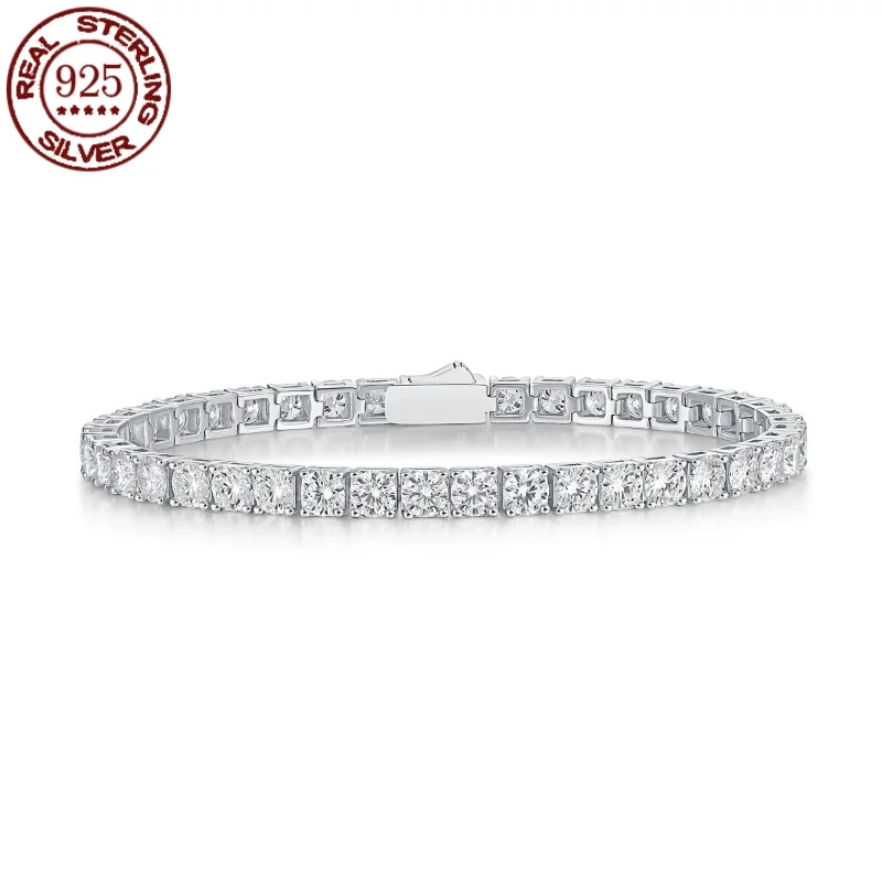 

Мужской и женский браслет Sunmoon s999 из стерлингового серебра, английский браслет для влюбленных, Подарок на годовщину свадьбы