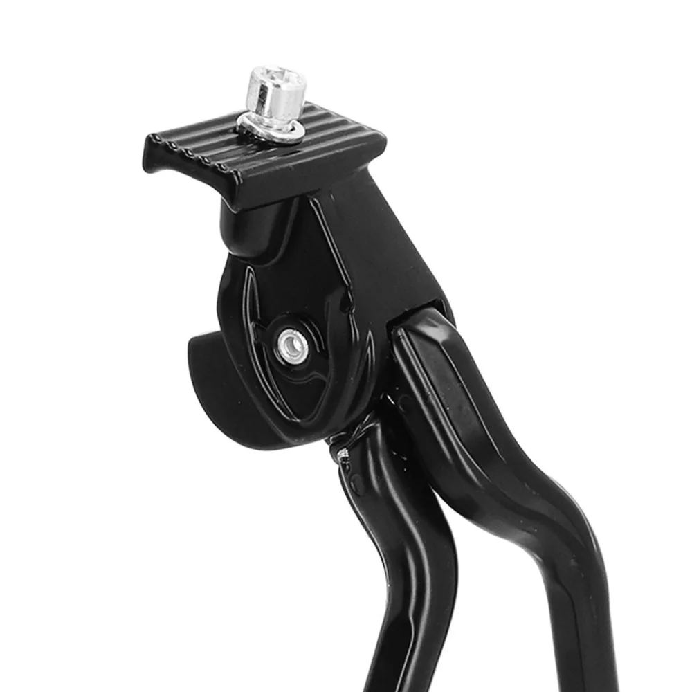 

Aluminum Alloy Bike Kickstand Easy Installation 7‑hole Height Adjustment Double Leg Bike Kickstand Anti-Slip Foldable