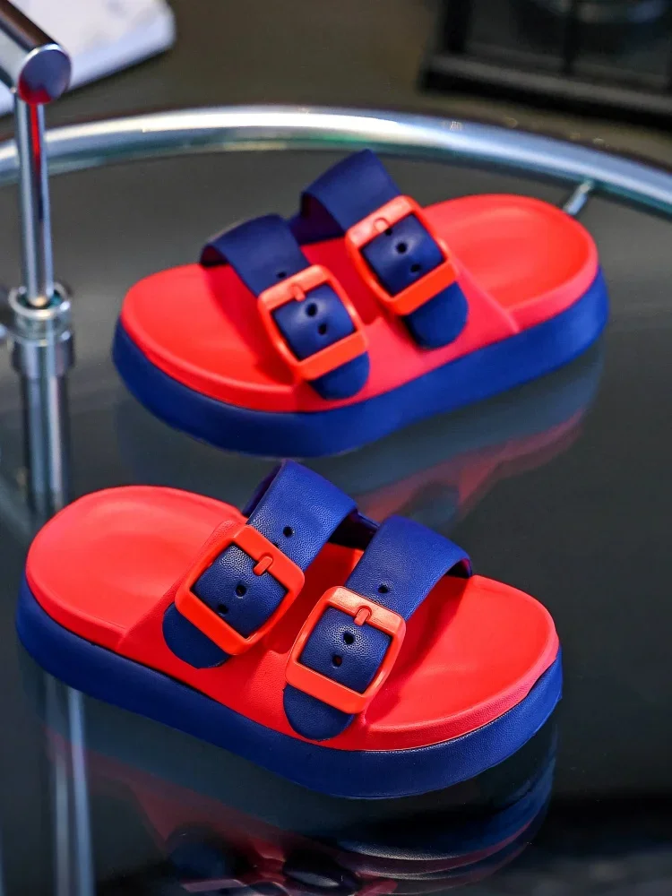 

New simple fashion children's slippers EVA soft bottom comfortable slippers for boys and girls tracing shoes summer shoes