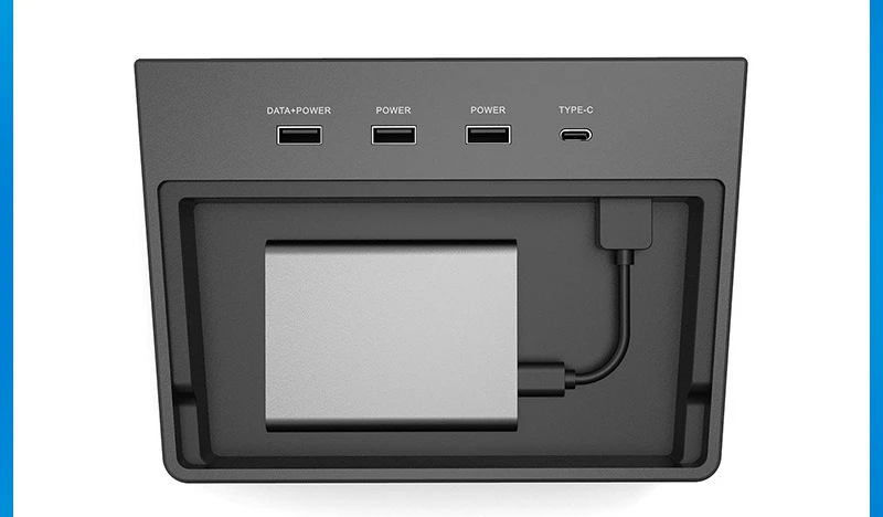

For Tesla Model 3 Hub USB HUB Dock 5-in-1 Storage Hidden Storage Expansion