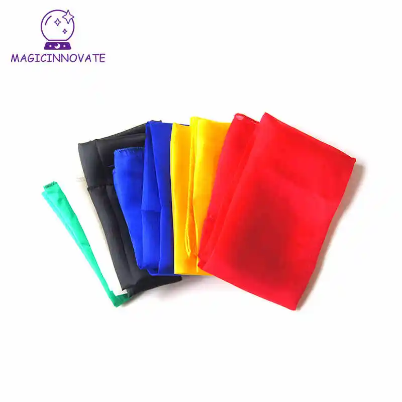 1 Pcs 60* 60 Cm Colorful Silk Scarf Magic Tricks Close Up Street Stage Magic Prop  Accessories Magicians  Gimmick Illusion