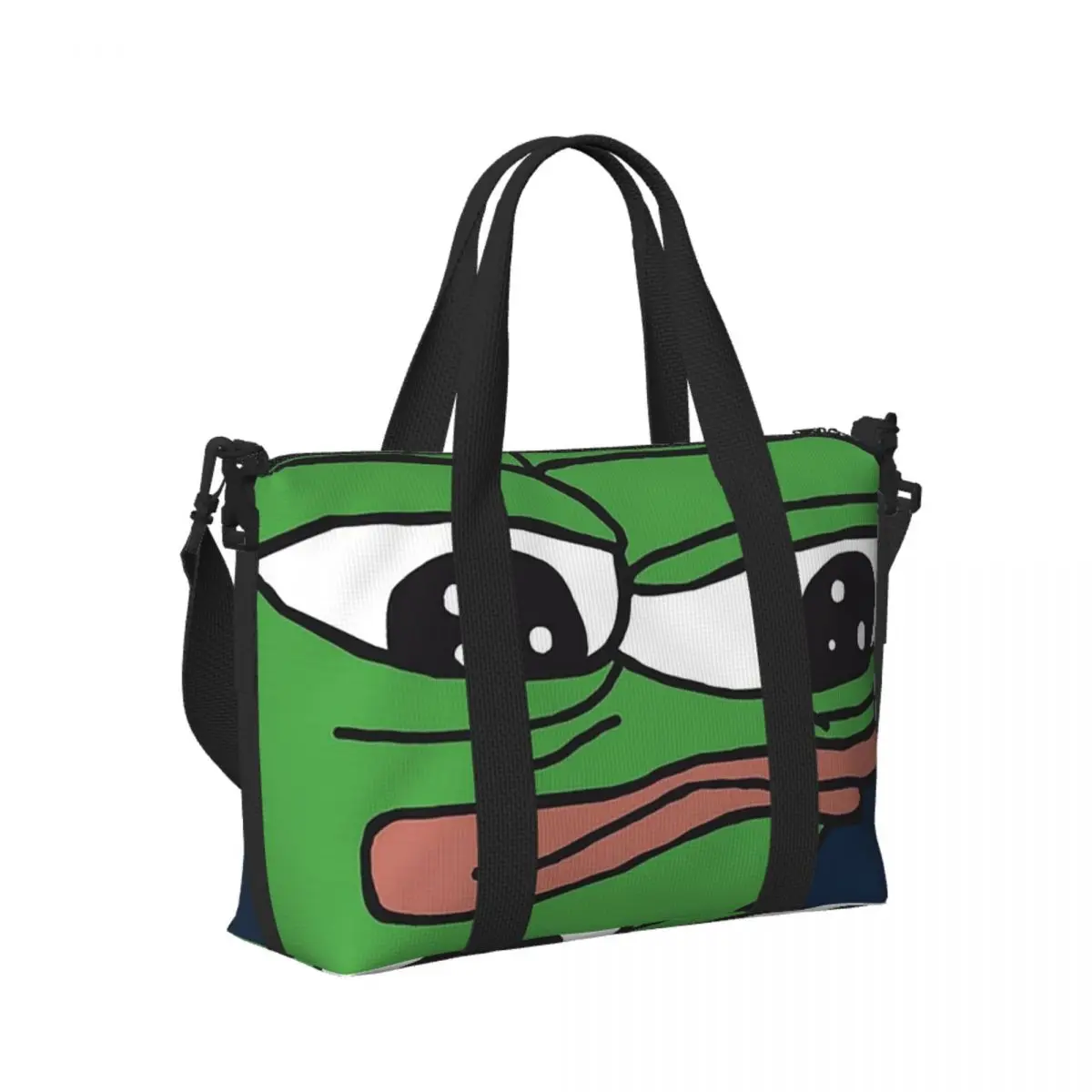 

Пляжная дорожная сумка Pepe The Frog Apu Apustaja на заказ, большая вместительная сумка-тоут для тренажерного зала, йоги, женская дорожная сумка для покупок