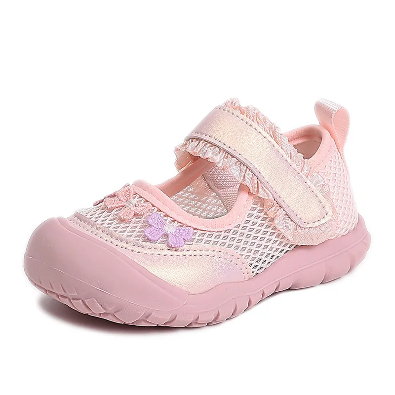 Kids Mesh Sneaker Anti-slip Sandal Toddler Girl  Sports Shoe Girl Children Breathable Beach Sandal Soft Bottom Sports Casual